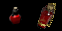 old vs. new health potion